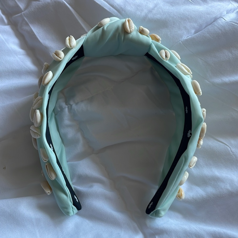 Lele Sadoughi X Stoney Clover Lane Headband In Blue Shell - Picture 3 of 11
